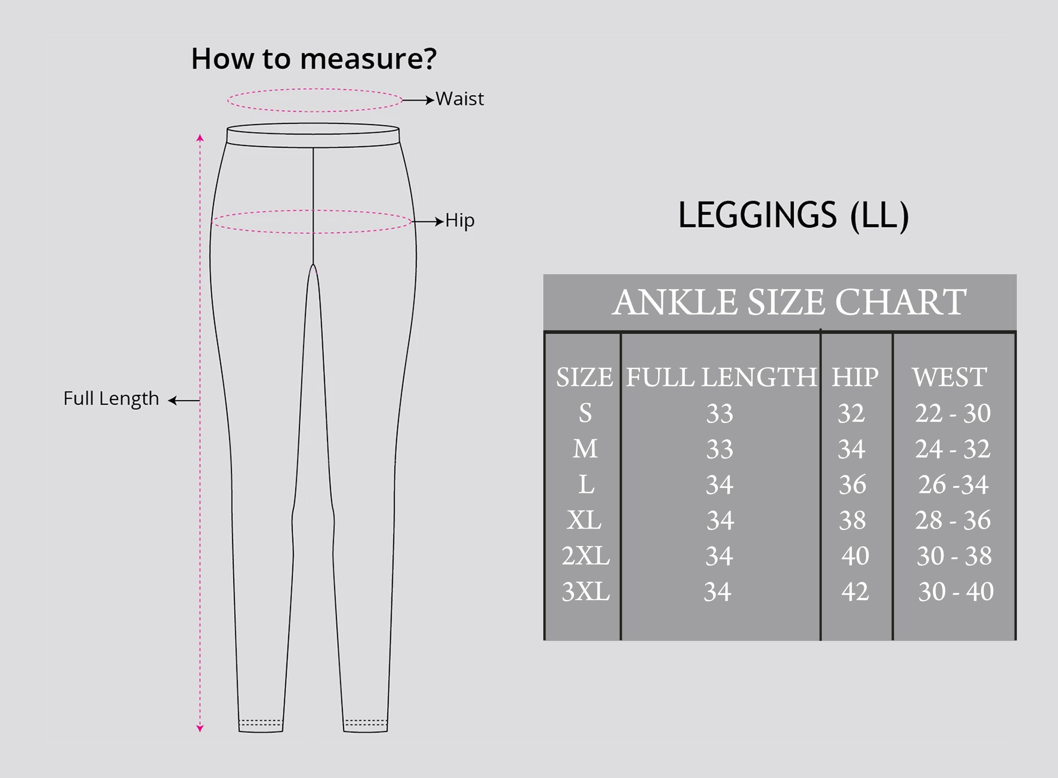 Ankle length leggings